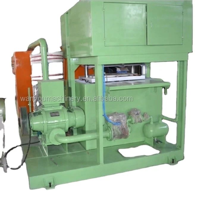 উৎপাদন দক্ষতার জন্য 7.5KW ড্রাইভিং মোটর ছোট ডিমের ট্রে মেকার ডিমের ট্রে পাল্প মোল্ডিং মেশিন