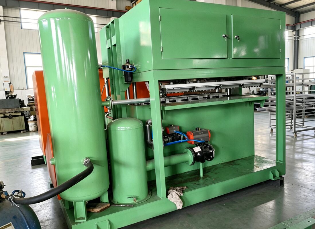 40-65kw 1000-1500pcs প্রতি ঘন্টা ডিমের ট্রে মেশিন ডিমের ট্রে তৈরির জন্য ডিমের কার্টন জুতার ট্রে নার্সারি ট্রে অ্যালুমিনিয়াম ছাঁচ PLC নিয়ন্ত্রিত