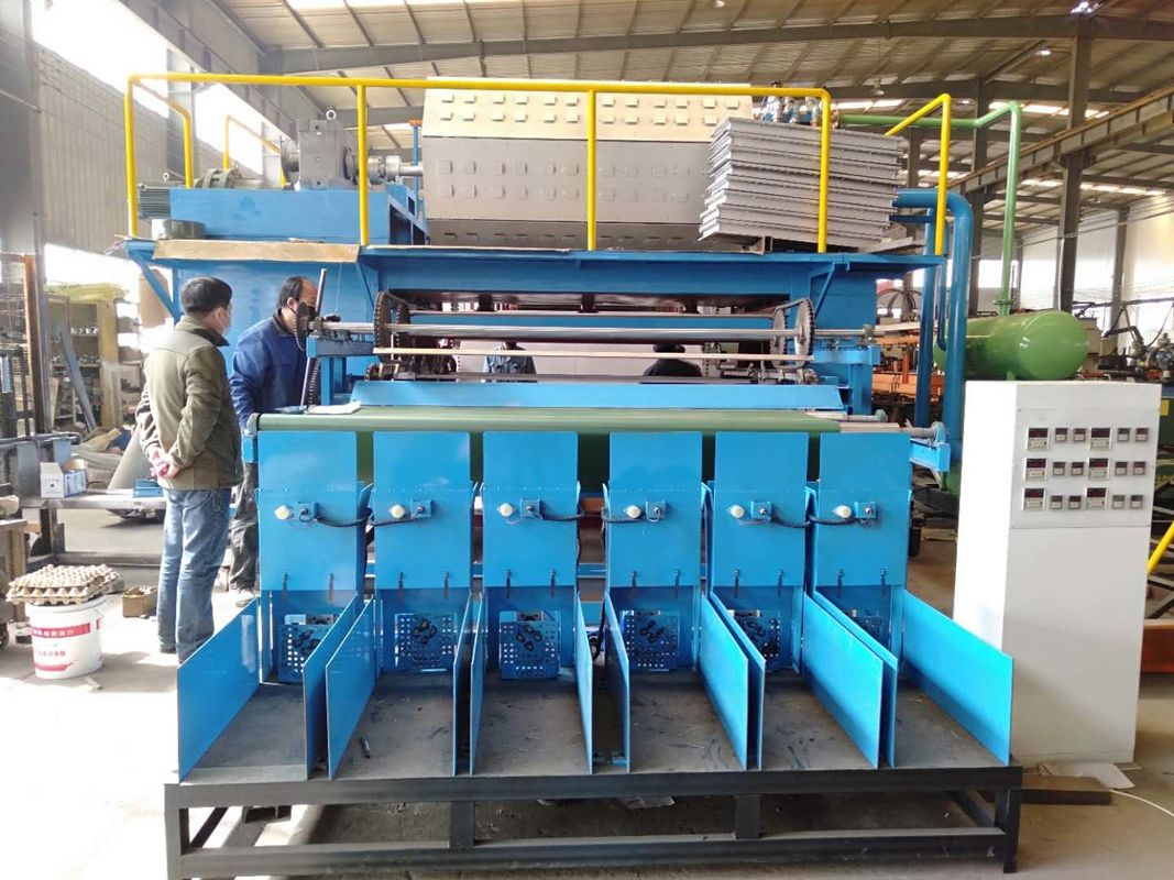 বড় ক্ষমতা 6000pcs/h পেপার পাল্প ছাঁচনির্মাণ মেশিন ডিম ট্রে মেশিন উত্পাদন লাইন