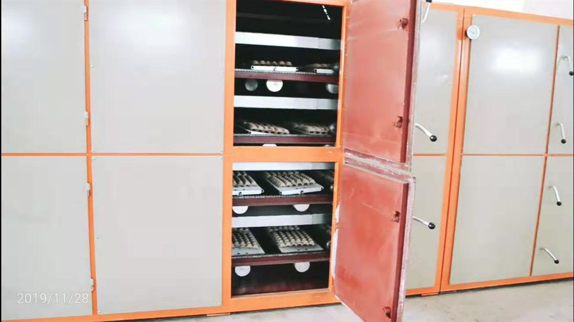 ৬ জন শ্রমিকের জন্য ৬০০০ পিসি/ঘন্টা কাঠের পলাপ পেপার ট্রে ফর্মিং মেশিন